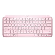 Teclado Sem Fio Logitech MX Keys Mini, Iluminação Smart, Bluetooth, USB, Easy-Switch, Recarregável, Rosa - 920-010507