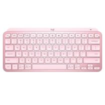 Teclado sem Fio Logitech MX Keys Mini - Padrão US - Rosa - Bluetooth - 920-010507