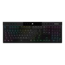 Teclado Sem Fio Mecânico Gamer Corsair K100 Air, RGB, Cherry MX Ultra, USB 3.0 Tipo-A, 100% Anti-Ghosting, US, Preto - CH-913A01U-NA
