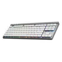 Teclado Sem Fio Mecânico Gamer Logitech G515, RGB, Bluetooth, com Design TKL,Tecnologia Lightspeed, Branco - 920-012535 Teclado Sem Fio Mecânico Gamer Logitech G515, RGB, Bluetooth, com Design TKL,Tecnologia Lightspeed, Branco - 920-012535