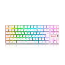 Teclado Sem Fio Mecânico Gamer Redragon Kumara Pro, RGB, Wireless e Bluetooth, Switch Blue,Branco-