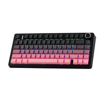 Teclado sem fio para jogos EPOMAKER X AULA F75 75% preto rosa