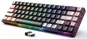 Teclado sem fio para jogos GEODMAER 65% recarregável 68 teclas Teclado sem fio para jogos GEODMAER 65% recarregável 68 teclas