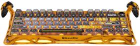 Teclado sem fio para jogos GravaStar Mercury K1 Pro Yellow