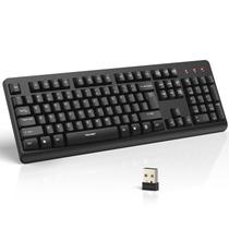Teclado Sem Fio TECKNET 2,4G Silencioso, Tamanho Completo, USB Teclado Sem Fio TECKNET 2,4G Silencioso, Tamanho Completo, USB