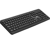 Teclado Sem Fio Tecla Multimidia Silencioso Ergonomico Preto