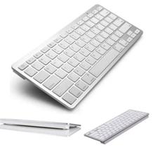 Teclado Sem Fio Ultra Fino Bluetooth Para Tablet e Celular, Computador