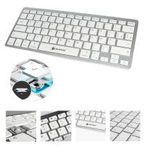 Teclado Sem Fio Ultra Slim Silencioso Padrão ABNT Bluetooth