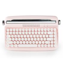 Teclado sem fio YUNZII ACTTO B303 Retro Bluetooth Rosa