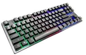 Teclado Semi Mecânico Gamer Led Rgb USB Gaming Keyboard