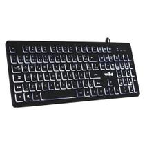 Teclado Semi Mecanico Gamer Usb Pc Computador Luminoso Preto Abnt2 W560