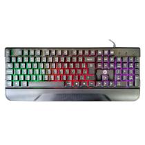 Teclado Semi Mecânico Gamer, Usb, Rgb, Brazilpc Bpc-k7038 Preto