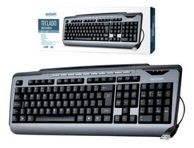 Teclado Semi Mecânico Plug & Play Abnt2 Bk-170m Teclado Semi Mecânico Plug & Play Abnt2 Bk-170m