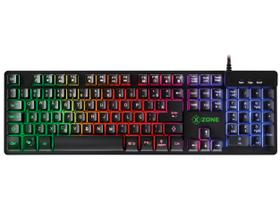 Teclado Semimecânico Gamer XZONE GTS-01 USB - ABNT2 Preto