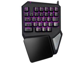 Teclado Semimecânico Warrior Gamer One Hand Drugi - USB Preto