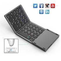 Teclado Silencioso Ultrafino Bluetooth Triplo Dobravel B033