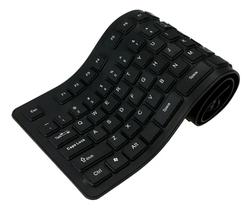 Teclado silicone flexível emborrachado fácil de higienizar
