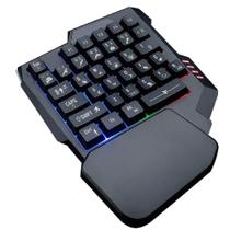 Teclado Single Handed Uma Mão Usb Rgb Multimídia Pc Notebook - AOAS Teclado Single Handed Uma Mão Usb Rgb Multimídia Pc Notebook - AOAS
