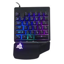 Teclado Single Handed Uma Mão Usb Rgb Multimídia Pc Notebook Teclado Single Handed Uma Mão Usb Rgb Multimídia Pc Notebook