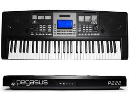 Teclado Sintetizador Eletronico Pegasus P222 61 teclas Preto *
