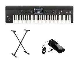 Teclado Sintetizador Korg Krome 73 com Suporte e Pedal Kit Teclado Sintetizador Korg Krome 73 com Suporte e Pedal Kit