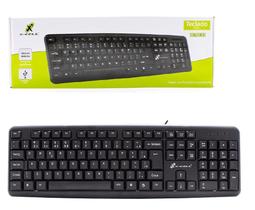 Teclado Slim com 104 Teclas Macias Silenciosas e Confortáveis