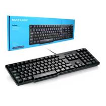 Teclado Slim Preto Usb Abnt2 Multilaser Tc213