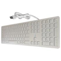 Teclado Slim Rise Mode, USB, Prata - RM-TS-FS