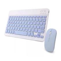 Teclado Slim sem Fio Bluetooth Português ABNT2 Mouse Bluetooth