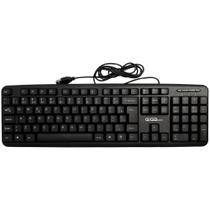 Teclado Slim USB, Design Ergonômico e Confortável, Modelo 4001-01, GigaTech, Preto Teclado Slim USB, Design Ergonômico e Confortável, Modelo 4001-01, GigaTech, Preto