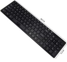 Teclado slim wireless easy pc preto
