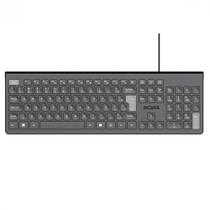 Teclado Soft Pcyes, USB, 2 Metros, ABNT2, Preto - PTOSF2AB