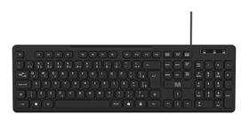 Teclado Soft Silence Preto Com Fio Teclas Baixas Multilaser Idioma Português Brasil