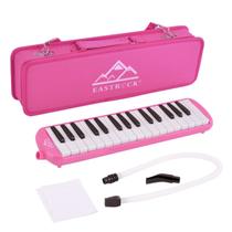 Teclado soprano Melodica EASTROCK de 32 teclas com bocal rosa Teclado soprano Melodica EASTROCK de 32 teclas com bocal rosa