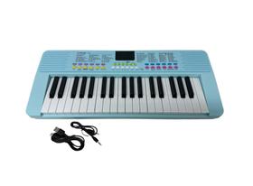 Teclado spring infantil tci-37 - recarregável azul