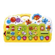 Teclado Trenzinho Educativo C/ Som E Luz - Dm Toys