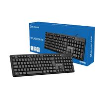 Teclado USB Bluecase Preto BT101B - Conexão Plug & Play, Layout ABNT2
