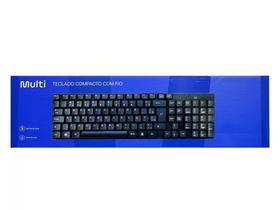 Teclado USB Compacto Multilaser TC193 com Fio