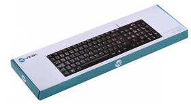 Teclado USB Dynamic ABNT2 resistente a água 1.8m preto DT100