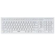 Teclado usb flat tc300 branco oex