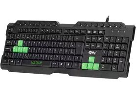 Teclado USB Gamer Hadar, ABNT2, Preto, TGHD, Elg CX 1 UN