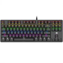 Teclado Usb Gamer Mecanico Gk200 Led Preto