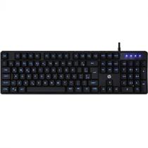 Teclado Usb Gamer Membrana K300 Led Preto
