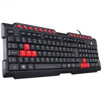 Teclado usb gamer vx gaming dragon v2 abnt2 1.8m preto com vermelho - gt100 Teclado usb gamer vx gaming dragon v2 abnt2 1.8m preto com vermelho - gt100