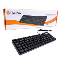 Teclado USB Hayom TC3201, ABNT2, Preto