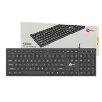 Teclado USB Lecoo Mult KB102 - USB - ABNT2 - com Teclas Multimídia - Preto - KB102 Teclado USB Lecoo Mult KB102 - USB - ABNT2 - com Teclas Multimídia - Preto - KB102