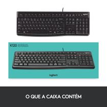 Teclado USB Logitech K120 - 920-004423 Teclado USB Logitech K120 - 920-004423