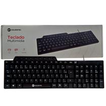 Teclado USB Multimídia Goldentec GT V3, ABNT2 com 105 Teclas, 9 Atalhos Multimídia, Cabo 1,2m - Preto