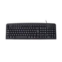 Teclado USB Multimídia Preto ABNT2 com Teclas Macias Plug and Play KMex KM2928 Teclado USB Multimídia Preto ABNT2 com Teclas Macias Plug and Play KMex KM2928
