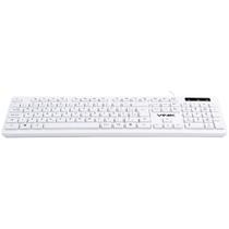 Teclado Usb Multimidia Slim Branco Chocolate 1.8m Vinik